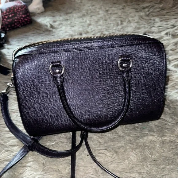 Coach Rowan Satchel Bag Navy Blue - Picture 7 of 15